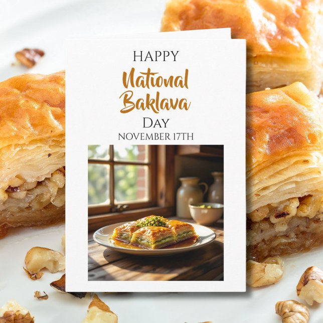 Happy National Baklava Day | November 17th Card (Creator Uploaded)