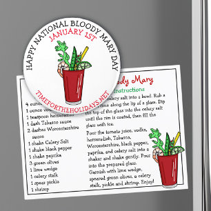Happy National Bloody Mary Day January Magnet