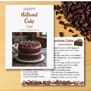 Happy National Cake Day Nov 26th Postcard