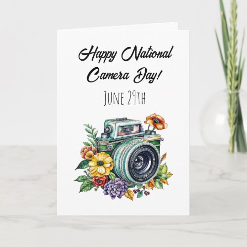Happy National Camera Day  June 29th Card