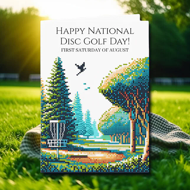Happy National Disc Golf Day Card | Zazzle