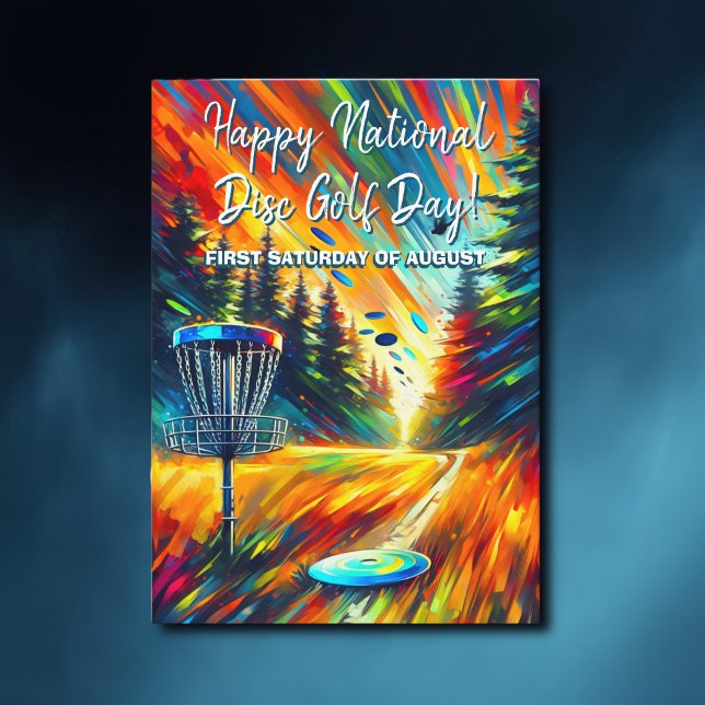 Happy National Disc Golf Day  Card (Creator Uploaded)