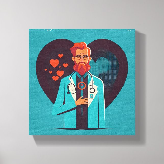 Happy National Doctor Day - Canvas (Front)