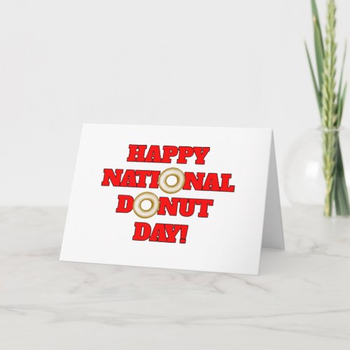 Happy National Donut Day Card