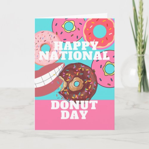 Happy National Donut Day in June Card