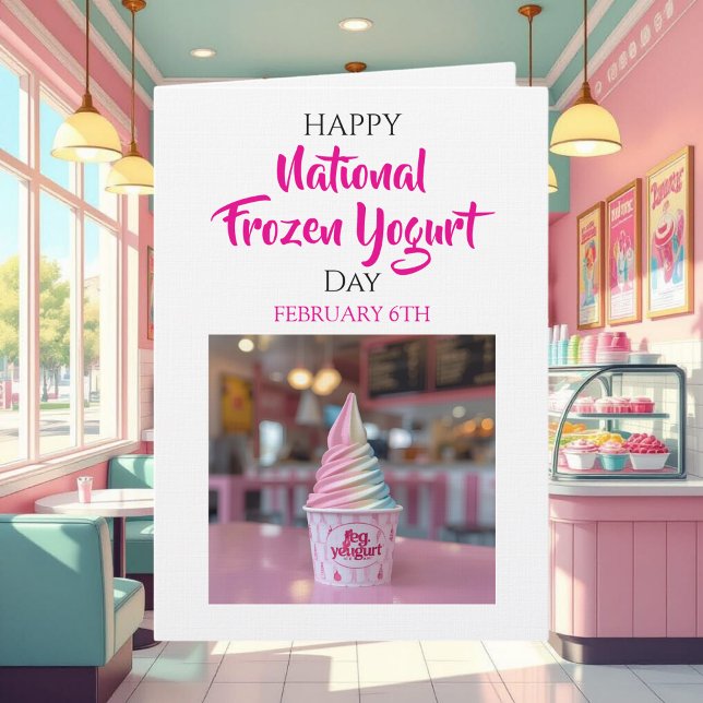 Happy National Frozen Yogurt Day | Feb 6th Card (Creator Uploaded)