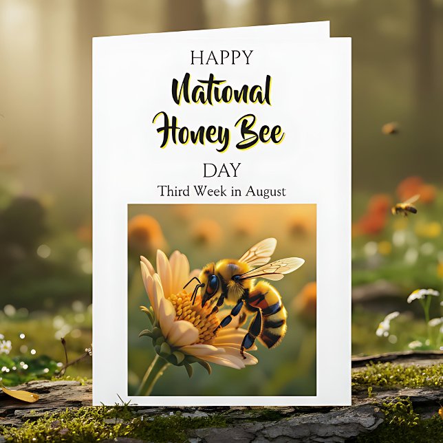 Happy National Honey Bee Day! Card (Creator Uploaded)