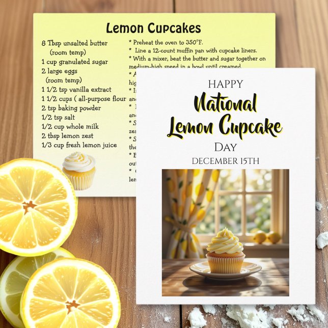 Happy National Lemon Cupcake Day | December 15th Postcard (Creator Uploaded)