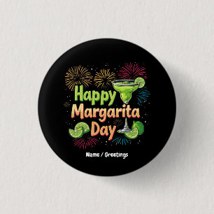 Happy National Margarita Day Celebrations Button