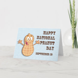 Happy National Peanut Day September 13 Card