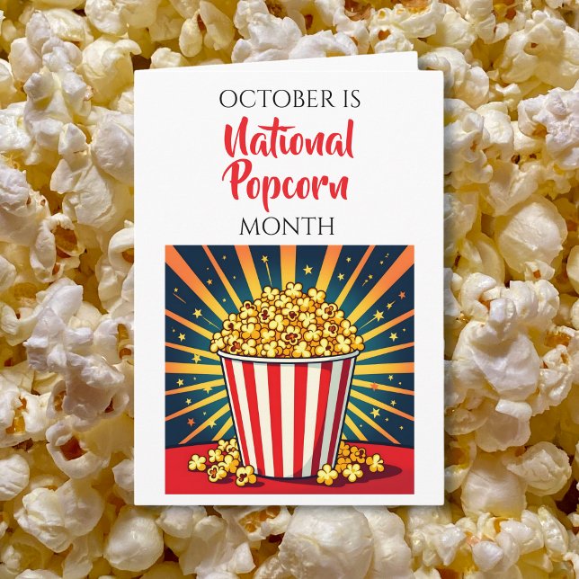 Happy National Popcorn Month! October Card (Creator Uploaded)