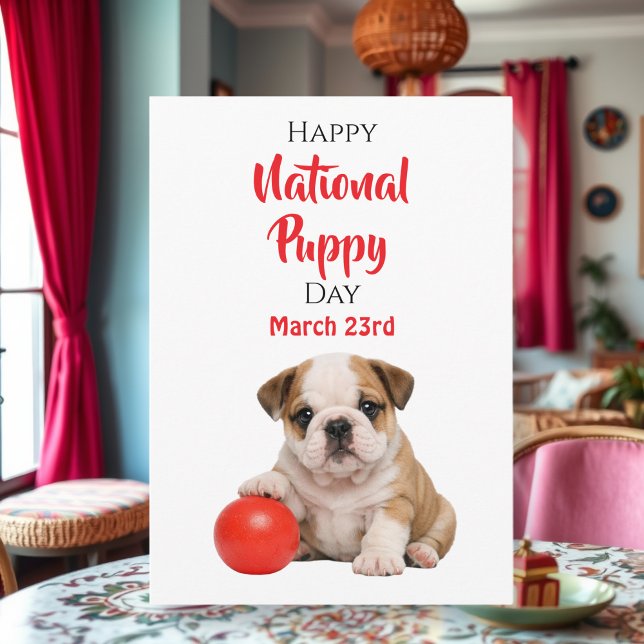 Happy National Puppy Day - March 23rd Card (Creator Uploaded)