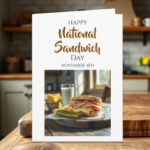 Happy National Sandwich Day November 3rd Card