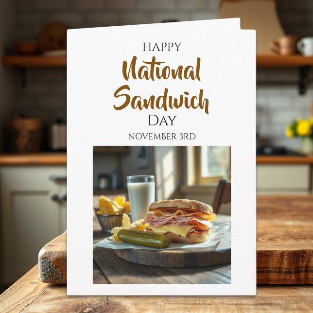 Happy National Sandwich Day | November 3rd Card (Creator Uploaded)