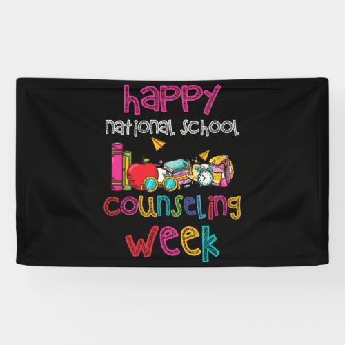 Happy National School Counseling Week School Banner