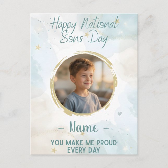 Happy National Sons Day Card - Celebrate Your Son (Front)