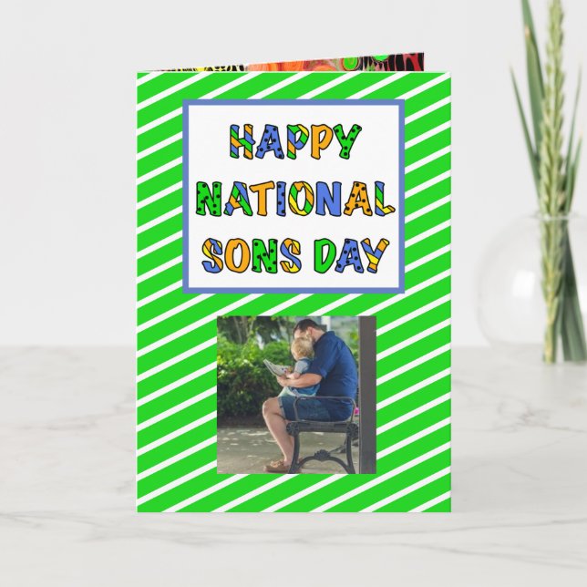 Happy National Sons Day | September 28th Card (Front)