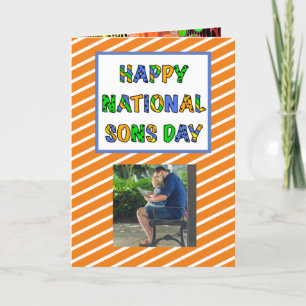 Happy National Sons Day September 28th Card