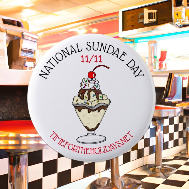 Happy National Sundae Day | November 11th Button (Creator Uploaded)