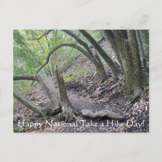 Happy National Take a Hike Day! Postcard