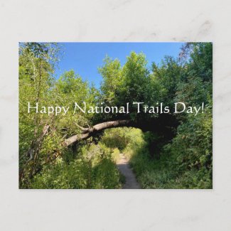 Happy National Trails Day! Postcard