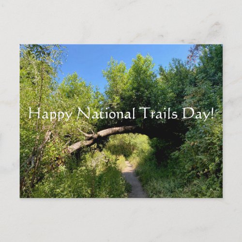 Happy National Trails Day Postcard