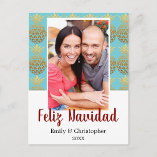 Happy Navidad Pineapple Holiday Photo Card