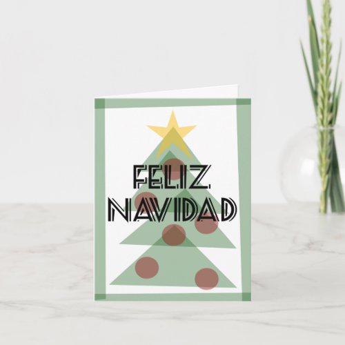 Happy Navidad Prospero Year Nuevo Tarjeta_Notecard Holiday Card