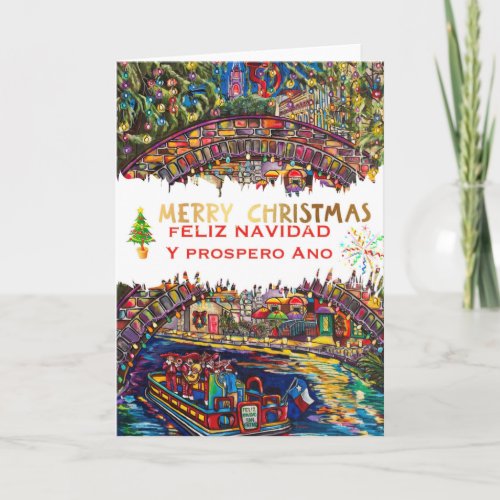 Happy Navidad San Antonio Christmas Greeting Card