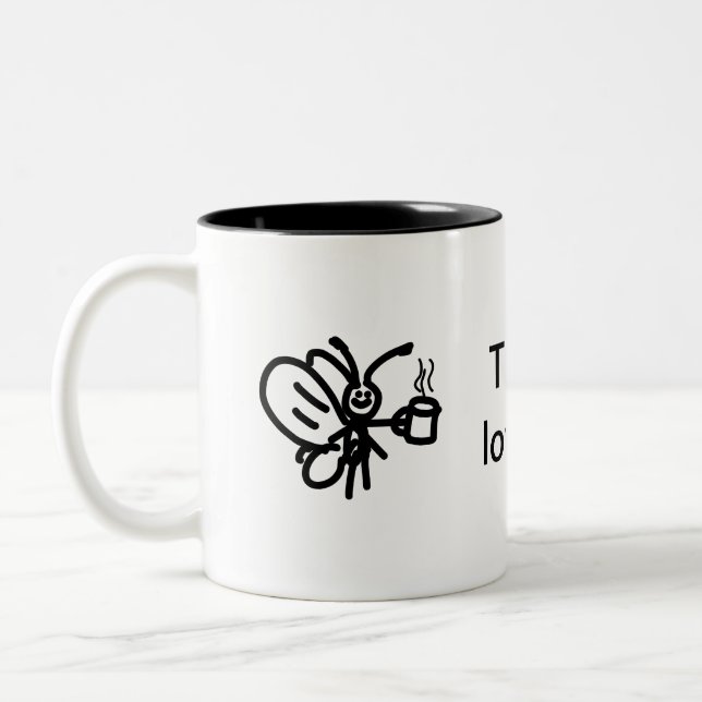 Happy neighbors Two-Tone coffee mug (Left)