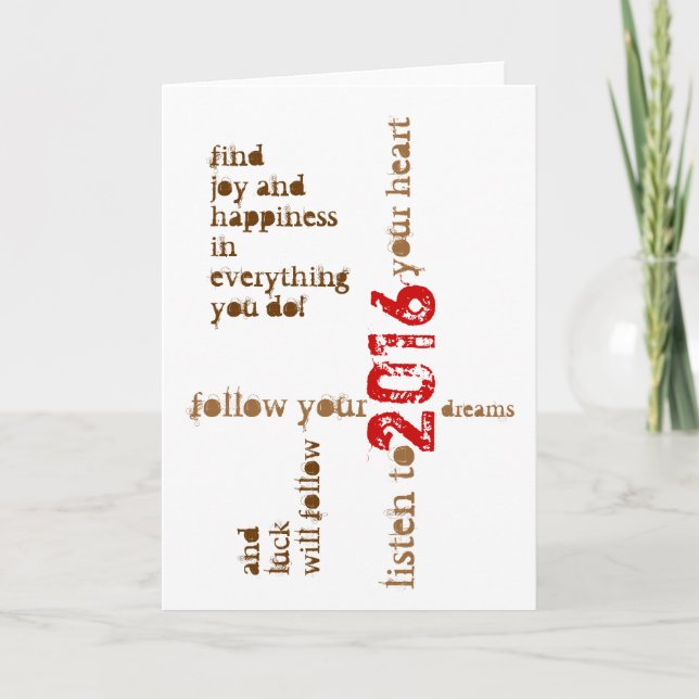 happy new 2016 year card (Front)
