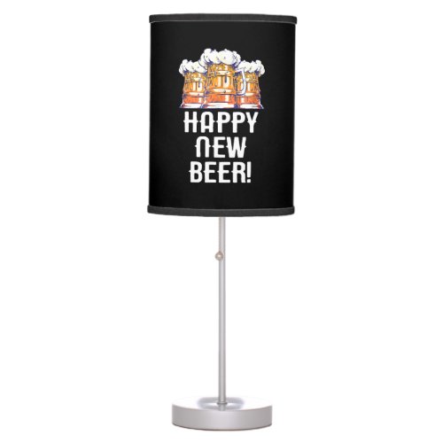 HAPPY NEW BEER New Years Eve Party Drinking Table Lamp