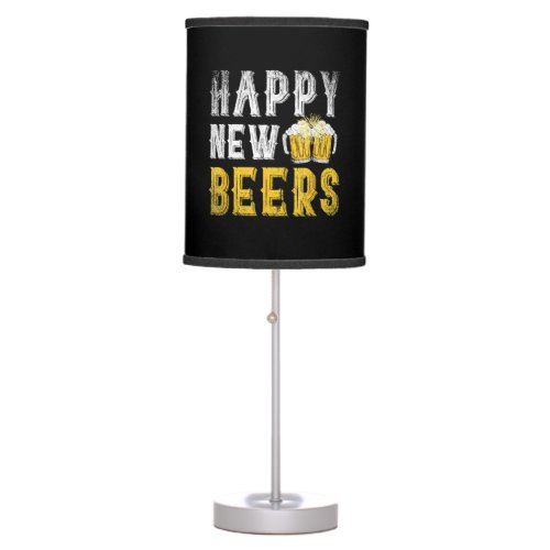 Happy New Beers Party Table Lamp