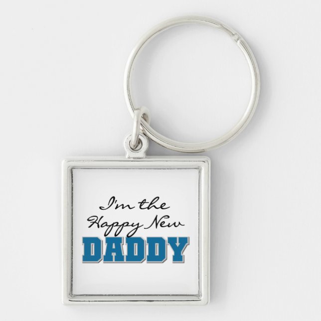 Happy New Daddy Gifts Keychain (Front)