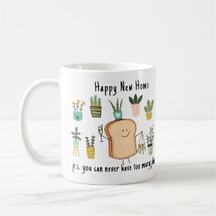 Happy New Home Cute Plant Lover Gift  Coffee Mug
