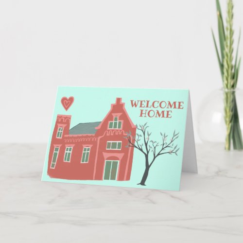 Happy New Home Illustrated CUSTOM Card