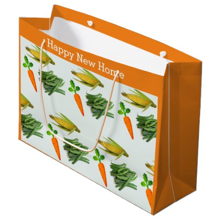Happy New Home Vegetable Housewarming  Large Gift Bag