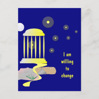 Happy New Journey Affirmation Postcard
