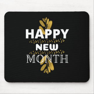 happy new month mouse pad