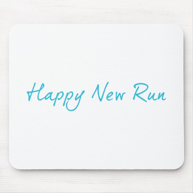 Happy New Run Mouse Pad (Front)