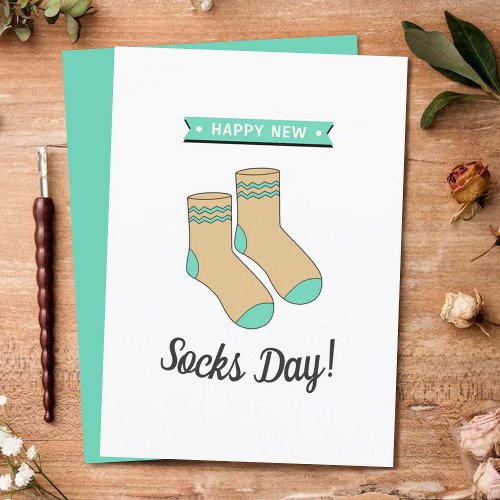 Happy New Socks Day Whimsy Socks Fathers Day
