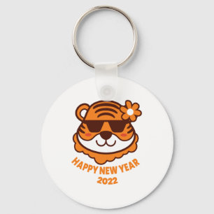Happy New Tiger Year Keychain