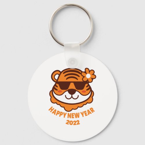 Happy New Tiger Year Keychain