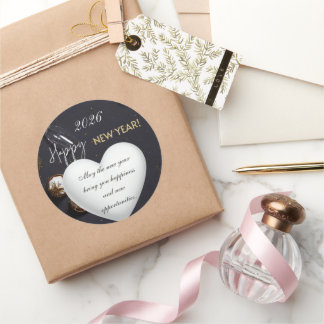 Happy New Year2026 Classic Round Sticker