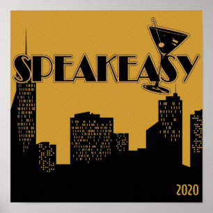 Happy New Year, 1920's Party Poster