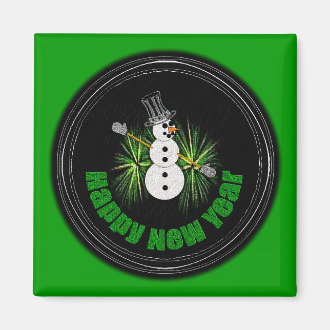 Happy New Year 1 Magnet (Front)