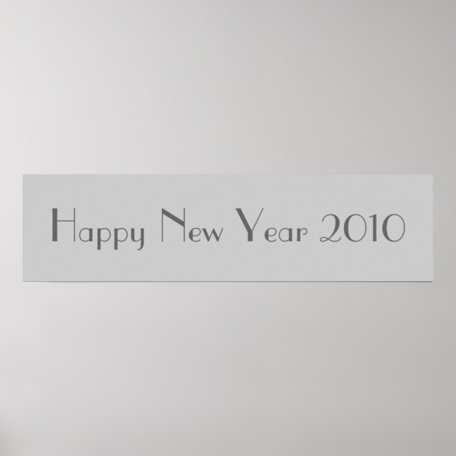 Happy New Year 2010 Banner Poster (Front)