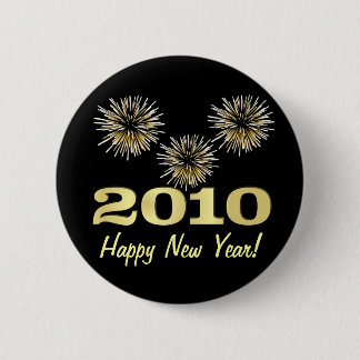 Happy New Year 2010 Party Favor - Round Button