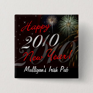 Happy New Year 2010 Pin - Patron Party Favor