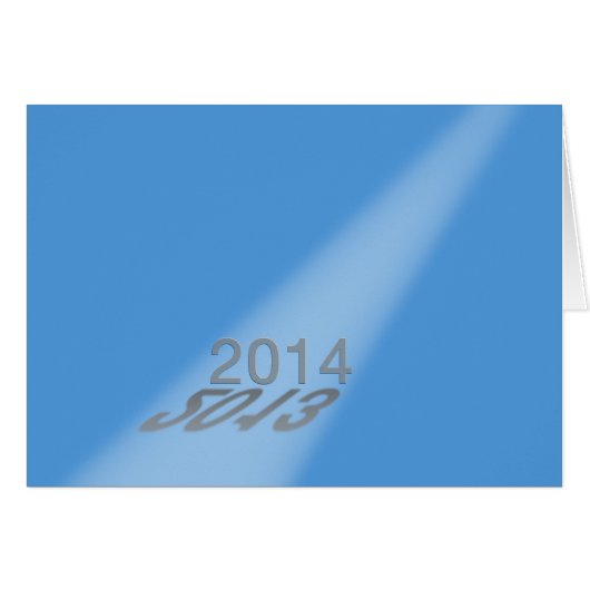 Happy New Year 2013-2014 Spotlight Blue Cards (Front Horizontal)